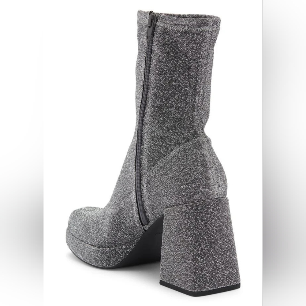 Abound Women’s Steffie Platform Bootie Silver Sz 8 New - Picture 3 of 12